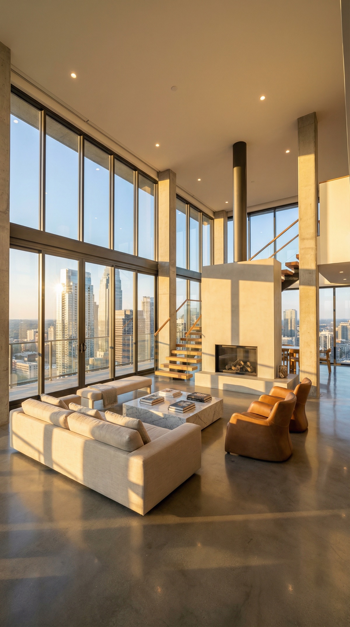 Penthouse luxe avant texte 3D